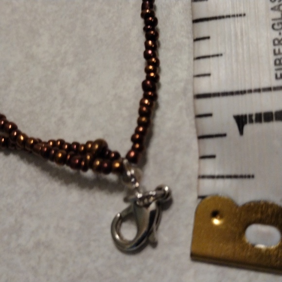 Beautiful triple strands of shell's and beads necklace. - Picture 3 of 4